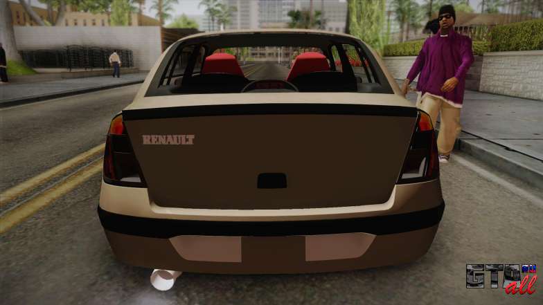 Renault Symbol для GTA San Andreas вид сзади