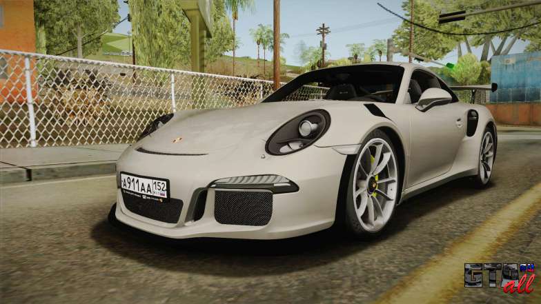 Porsche 911 GT3 RS 2015 для GTA San Andreas вид спереди