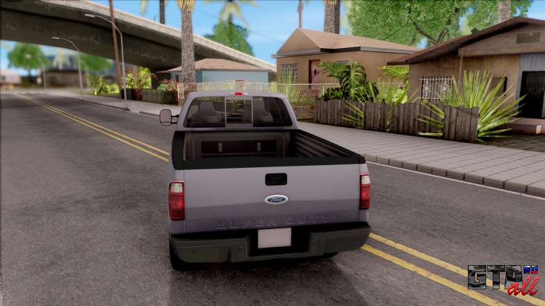 Ford F-250 для GTA San Andreas вид сзади