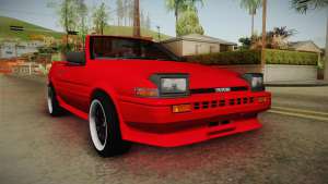 Toyota AE86 Cabrio для GTA San Andreas вид спереди