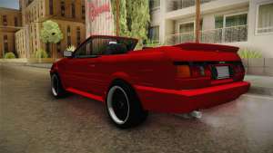 Toyota AE86 Cabrio для GTA San Andreas задняя часть