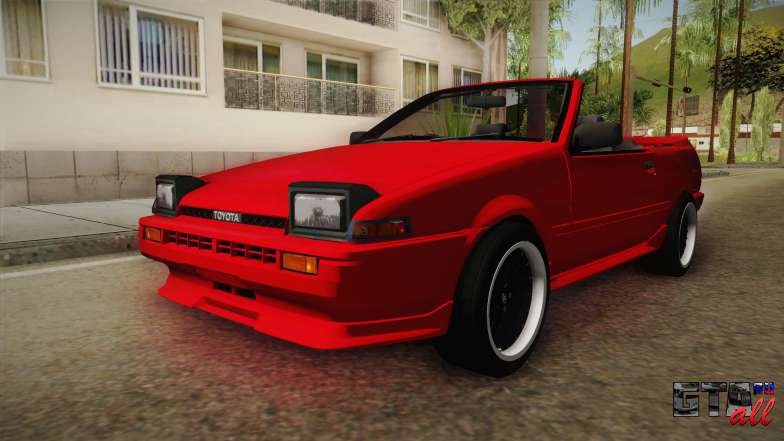 Toyota AE86 Cabrio для GTA San Andreas всплывающие фары