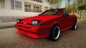 Toyota AE86 Cabrio для GTA San Andreas всплывающие фары