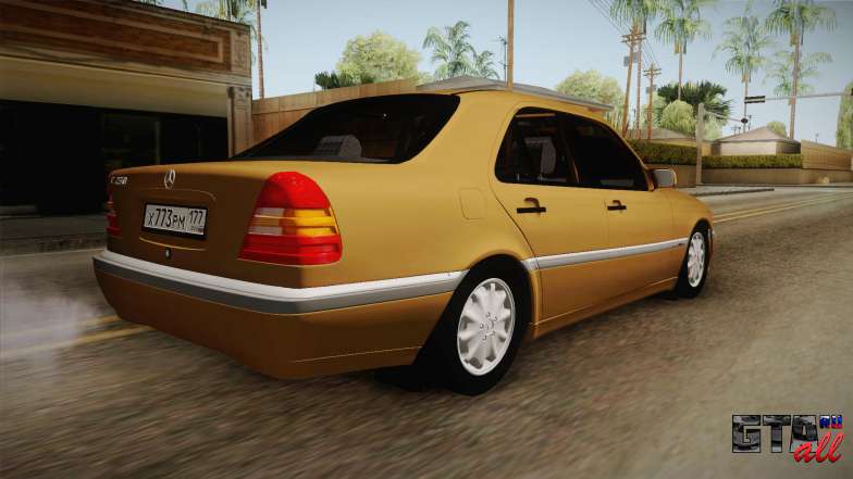 Mercedes-Benz W202 C230 для GTA San Andreas вид сзади