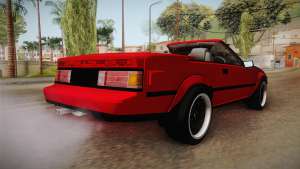 Toyota Celica Supra Cabrio 1984 для GTA San Andreas задняя часть