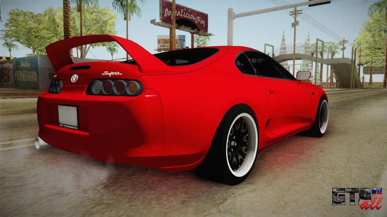 Toyota Supra для GTA San Andreas вид сзади