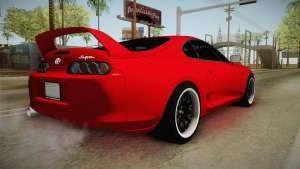 Toyota Supra для GTA San Andreas вид сзади