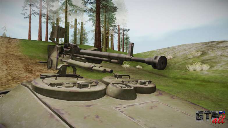 1944 Object 252U v1.0.0 для GTA San Andreas пулемет