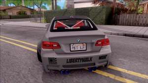 BMW M3 E92 Liberty Walk Performance 2013 для GTA San Andreas вид сзади