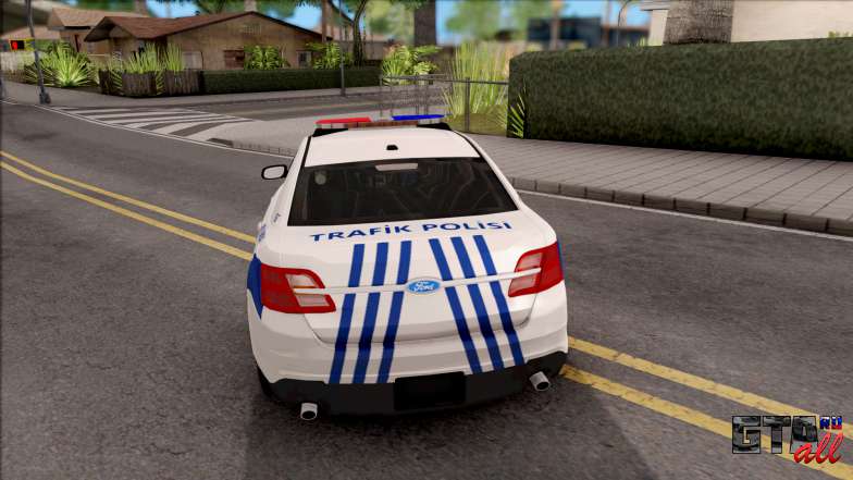 Ford Taurus Turkish Traffic Police для GTA San Andreas вид сзади