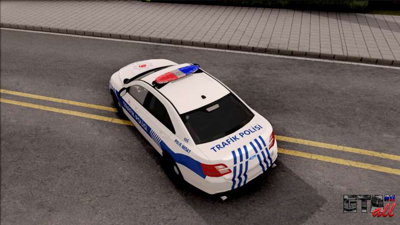 Ford Taurus Turkish Traffic Police для GTA San Andreas вид сверху