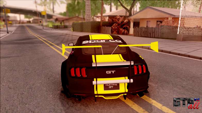 Ford Mustang GT 2015 для GTA San Andreas вид сзади