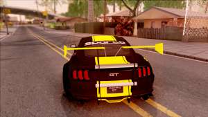 Ford Mustang GT 2015 для GTA San Andreas вид сзади