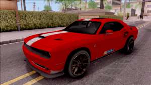 Dodge Challenger Hellcat Consept для GTA San Andreas вид спереди