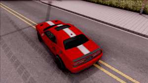 Dodge Challenger Hellcat Consept для GTA San Andreas вид сверху