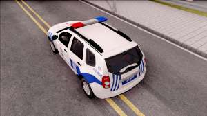 Renault Duster Turkish Police Patrol Car для GTA San Andreas вид сверху