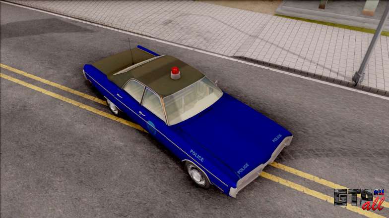 Plymouth Fury 1972 Housing Authority Police для GTA San Andreas общий вид