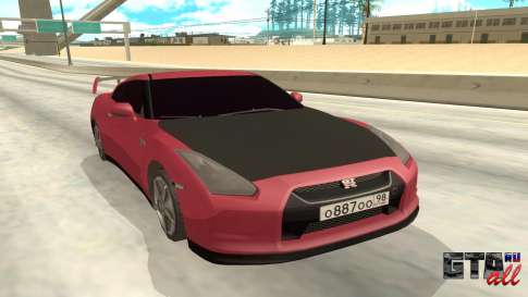 Nissan GTR для GTA San Andreas вид спереди