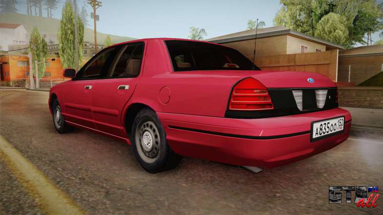 Ford Crown Victoria для GTA San Andreas вид сзади