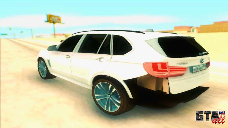 BMW X5 для GTA San Andreas вид сзади