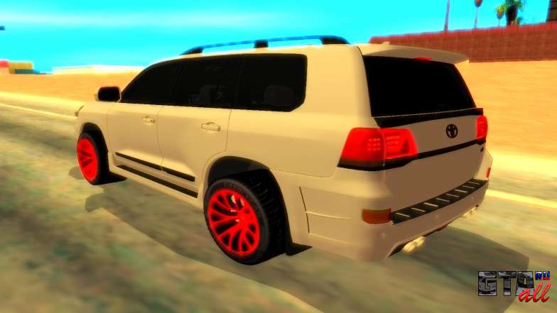 Toyota LC 200 Mz Speed для GTA San Andreas вид сзади