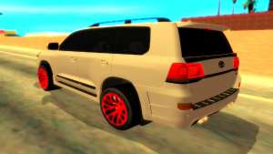 Toyota LC 200 Mz Speed для GTA San Andreas вид сзади