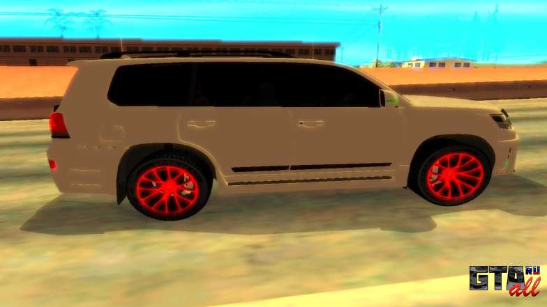 Toyota LC 200 Mz Speed для GTA San Andreas вид сбоку