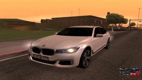 BMW 750i Armenian для GTA San Andreas вид спереди