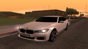 BMW 750i Armenian для GTA San Andreas вид спереди