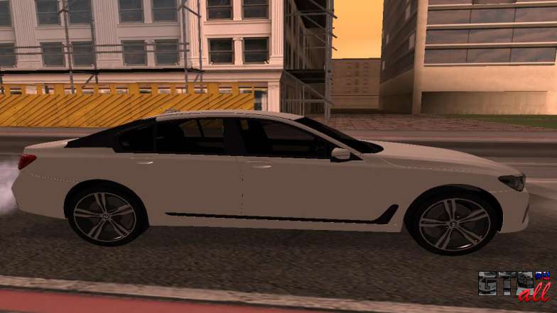 BMW 750i Armenian для GTA San Andreas вид сбоку