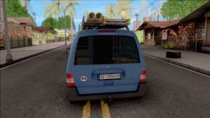 Citroen Berlingo Mk2 Van для GTA San Andreas вид сзади