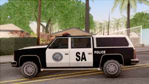 Police Rancher 4 Doors для GTA San Andreas вид сбоку