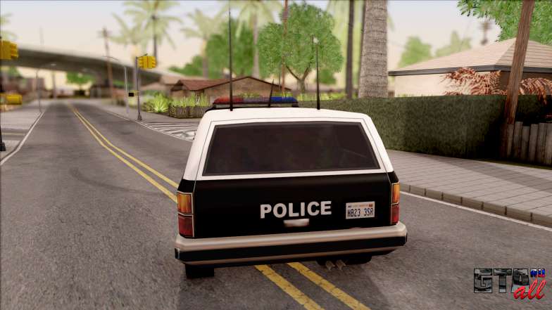 Police Rancher 4 Doors для GTA San Andreas вид сзади