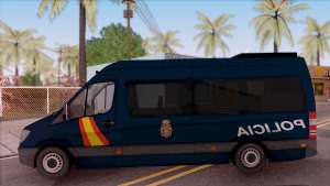 Mercedes-Benz Sprinter Spanish Police для GTA San Andreas вид сбоку