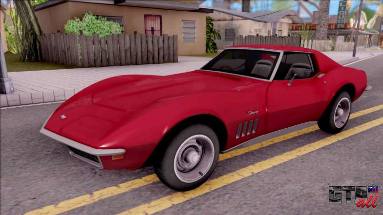 Chevrolet Corvette C3 Stingray для GTA San Andreas вид спереди