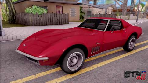 Chevrolet Corvette C3 Stingray для GTA San Andreas вид спереди