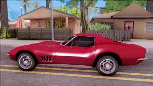 Chevrolet Corvette C3 Stingray для GTA San Andreas вид сбоку