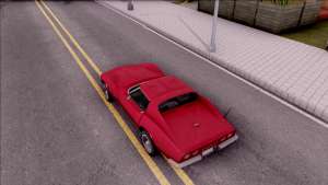 Chevrolet Corvette C3 Stingray для GTA San Andreas вид сверху