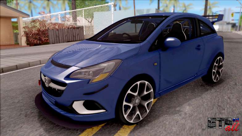 Vauxhall Corsa VXR 2016 для GTA San Andreas вид спереди