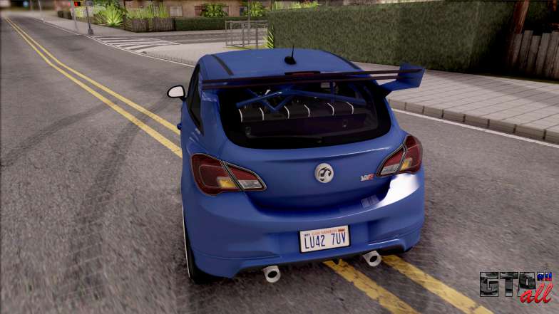 Vauxhall Corsa VXR 2016 для GTA San Andreas вид сзади