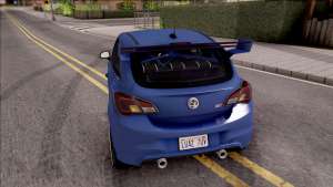 Vauxhall Corsa VXR 2016 для GTA San Andreas вид сзади