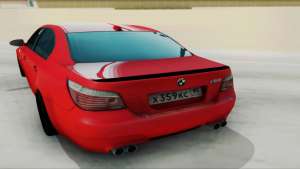 BMW M5 E60 для GTA San Andreas вид сзади