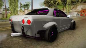 Nissan Skyline R32 Rocket Bunny для GTA San Andreas задняя часть