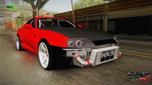 Toyota Supra Drift Monster Energy для GTA San Andreas вид спереди