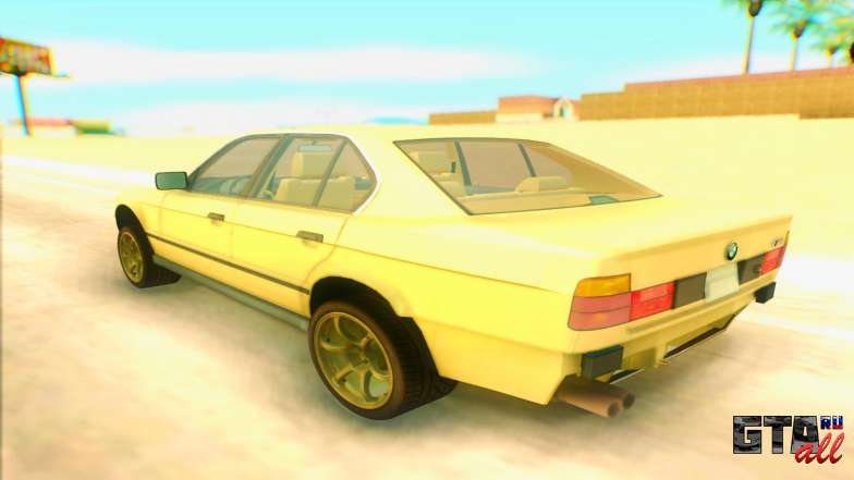 BMW M5 E34 для GTA San Andreas вид сзади