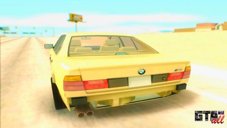 BMW M5 E34 для GTA San Andreas задняя часть