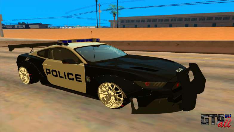 Ford Mustang GT 2015 Police Car для GTA San Andreas вид спереди