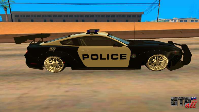 Ford Mustang GT 2015 Police Car для GTA San Andreas вид сбоку