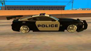 Ford Mustang GT 2015 Police Car для GTA San Andreas вид сбоку