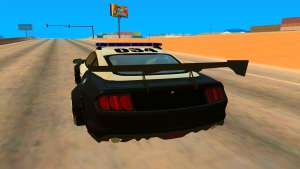 Ford Mustang GT 2015 Police Car для GTA San Andreas задняя часть